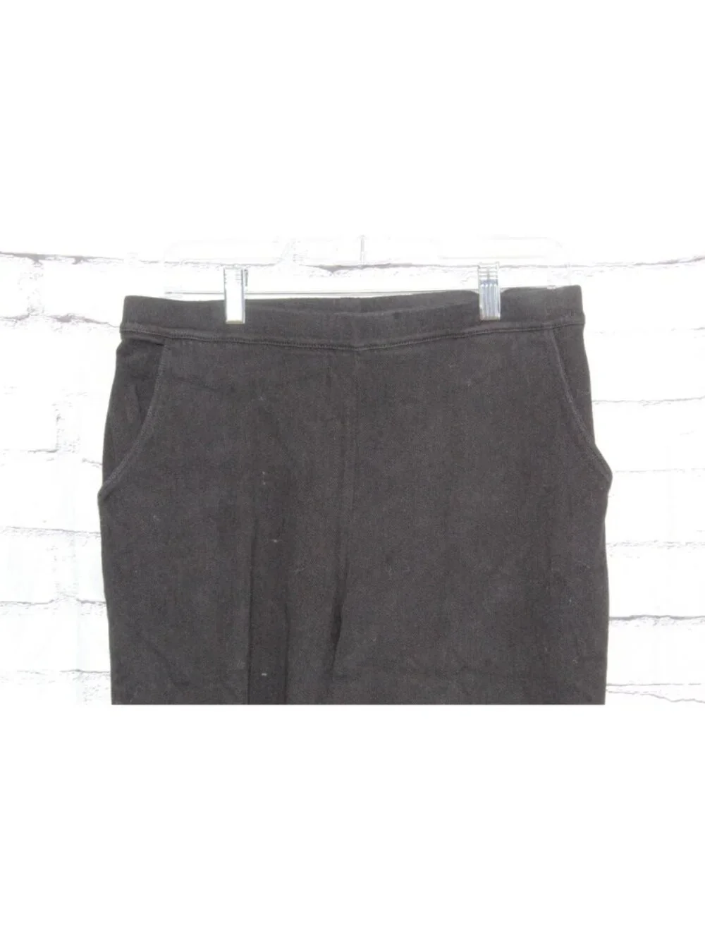 LL Bean Perfect Fit Pants Denim Straight Leg Black Size Medium